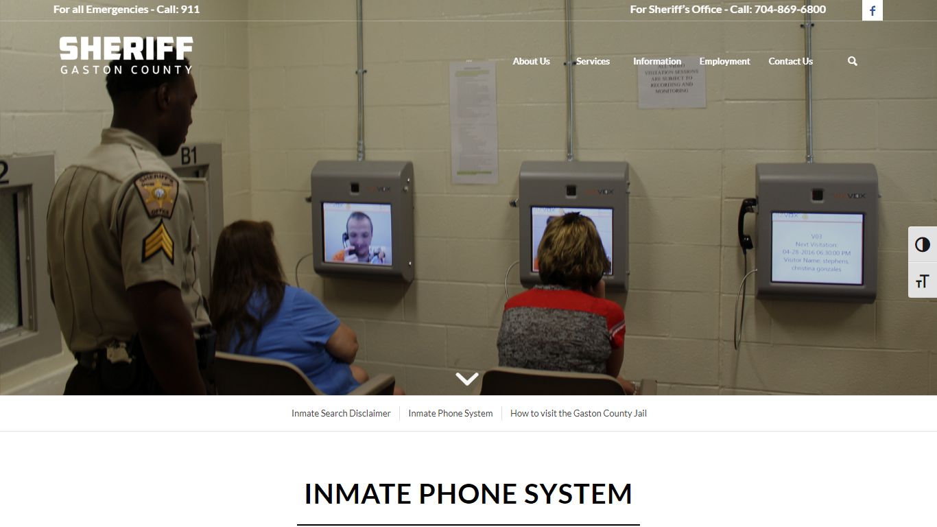 Inmate Phone System – Sheriff